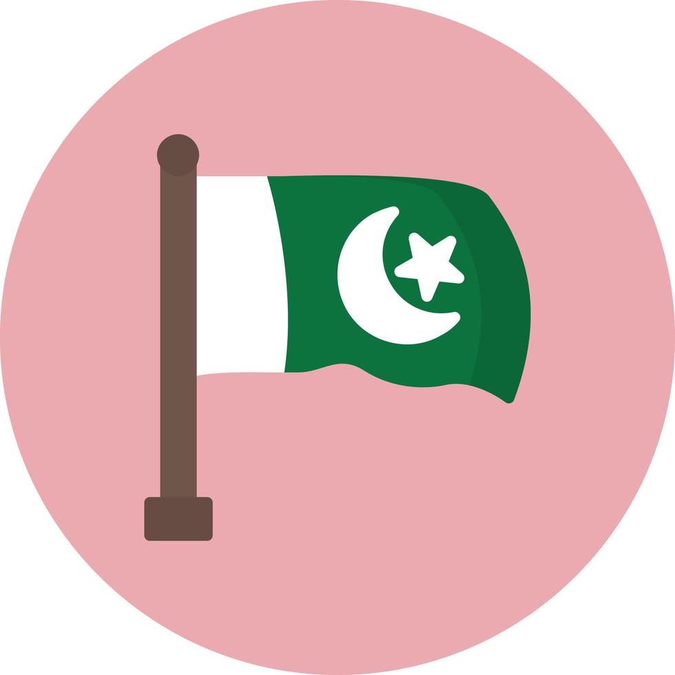 icono de vector de bandera de pakistán