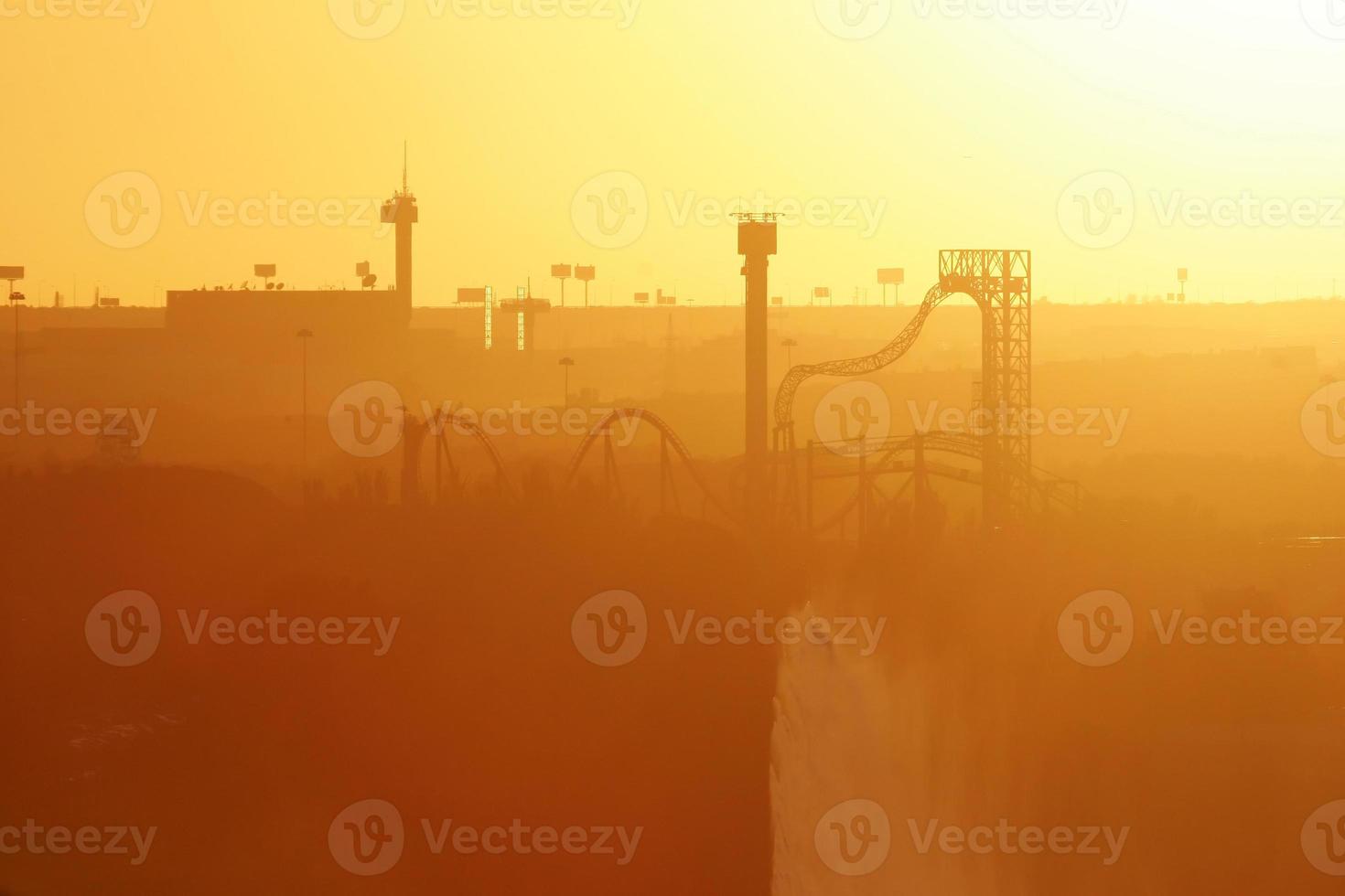 Amusement Park Sunset view photo