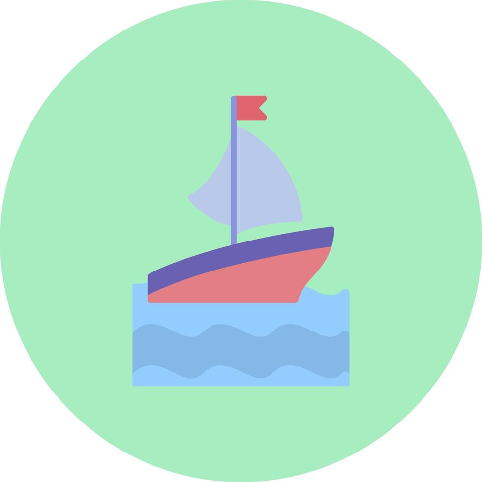 Ferry Boat Vector Icon