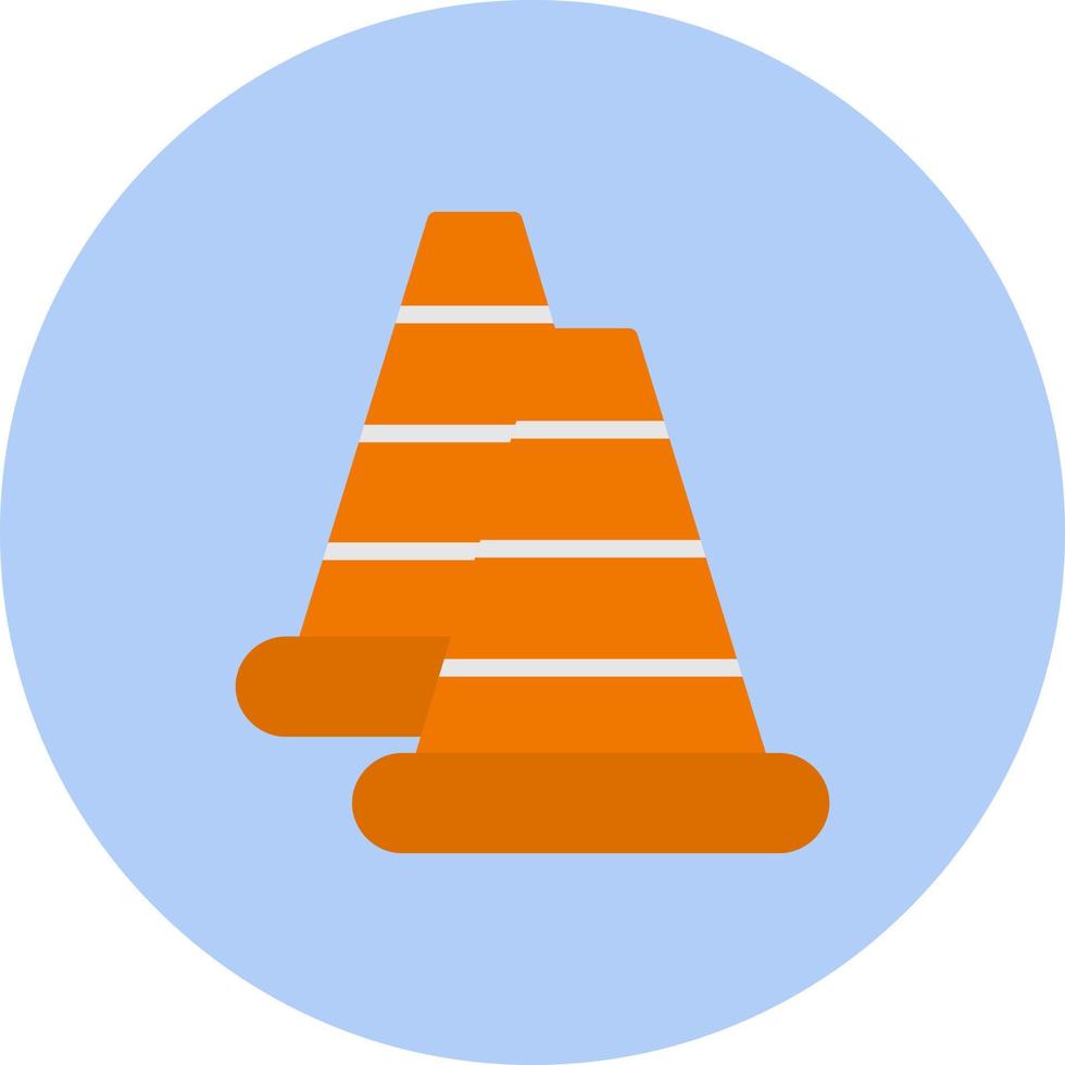 Traffic Cone Vector Icon 16551425 Vector Art at Vecteezy