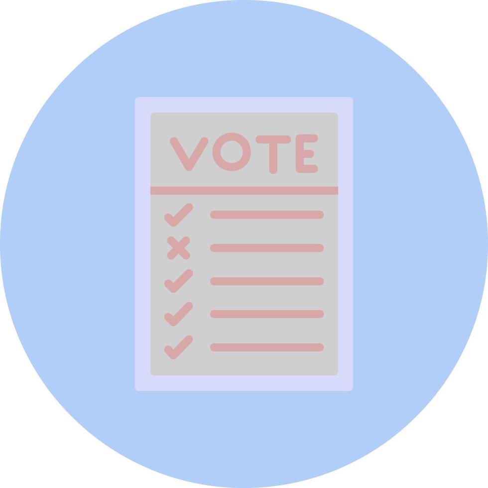 Ballot Paper Vector Icon