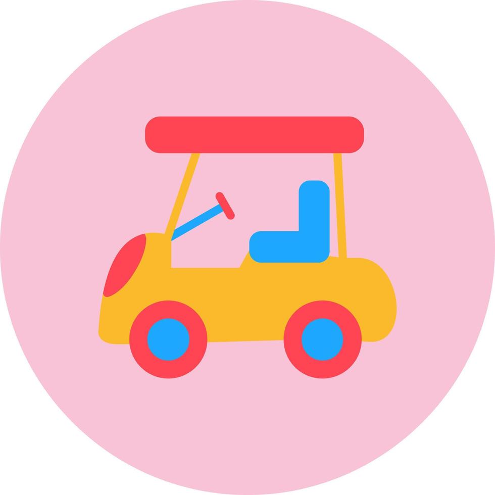 icono de vector de coche de golf