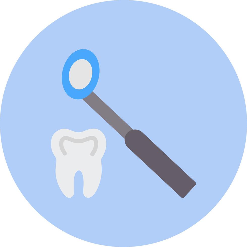 icono de vector de espejo dental