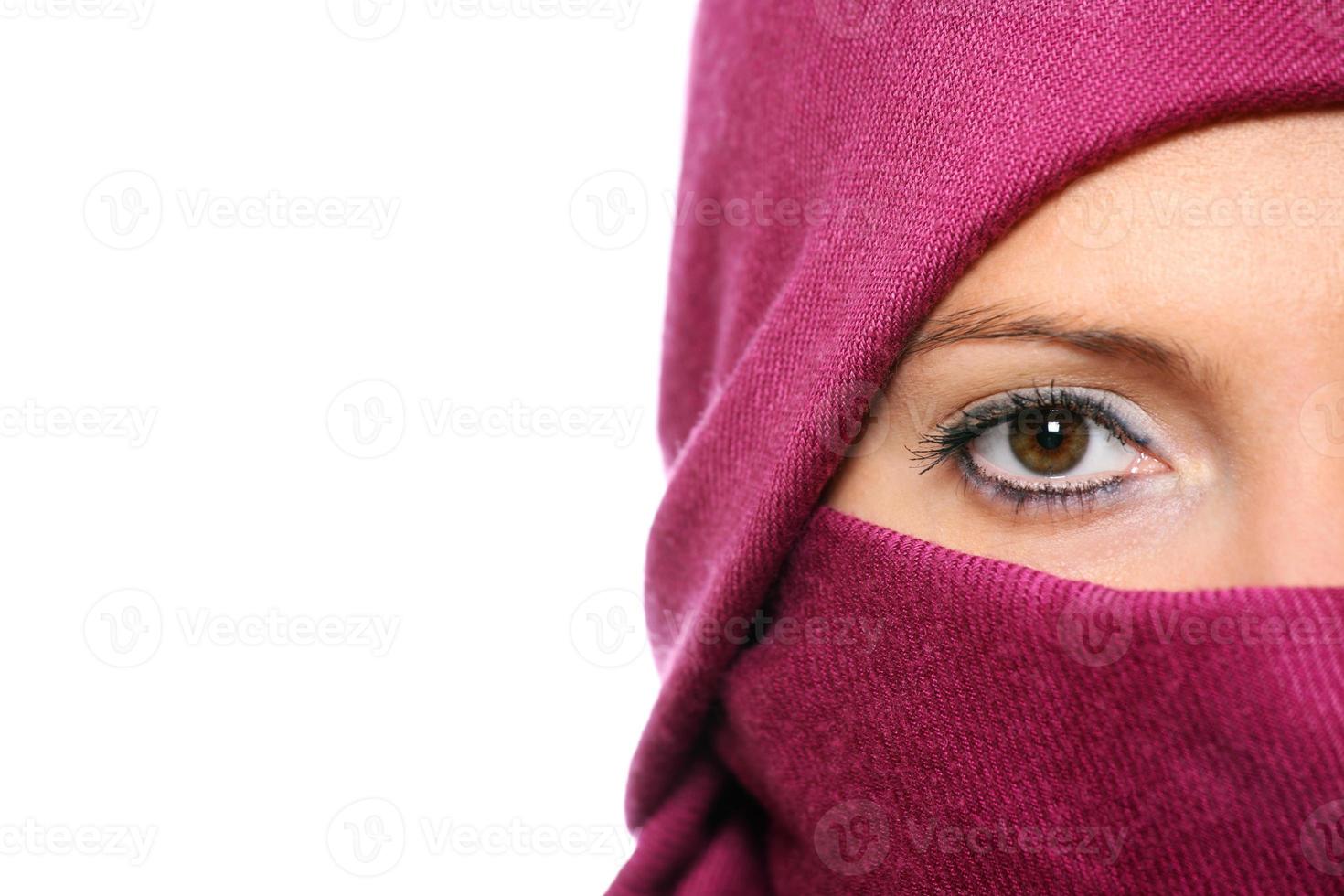 Muslim woman close-up photo