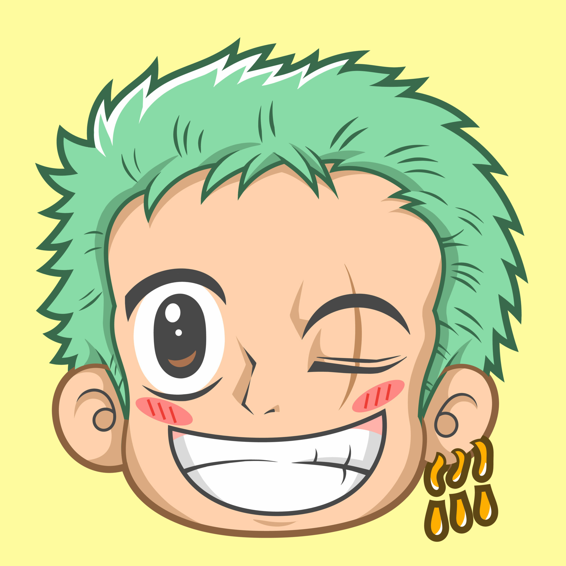 Zoro Icon, One Piece Icon