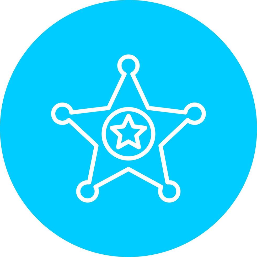 Justice Sheriff Vector Icon