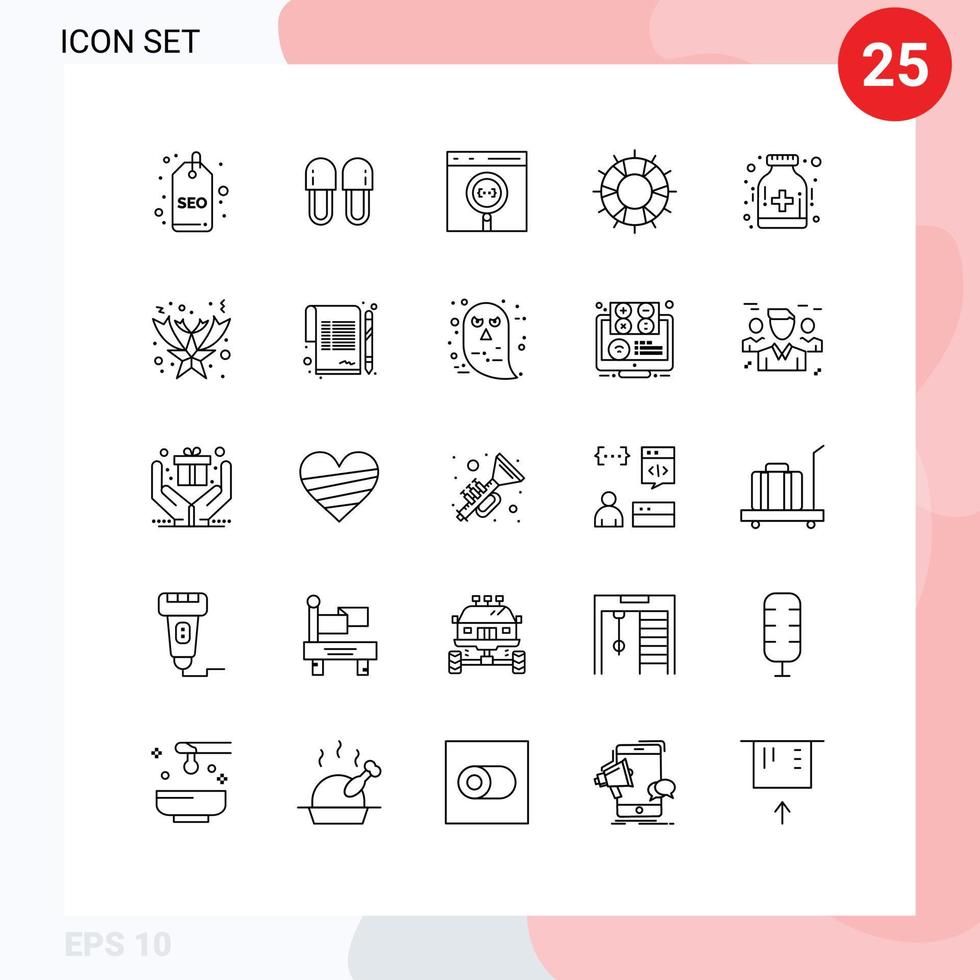 25 Creative Icons Modern Signs and Symbols of save lifebuoy shoes help develop Editable Vector Design Elements