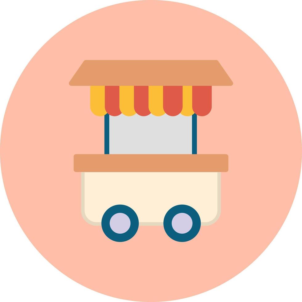 Food Trolley Vector Icon