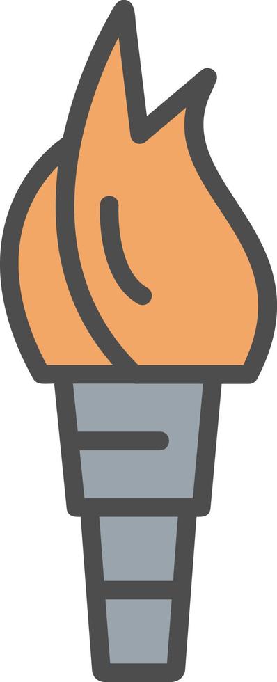 Torch Vector Icon