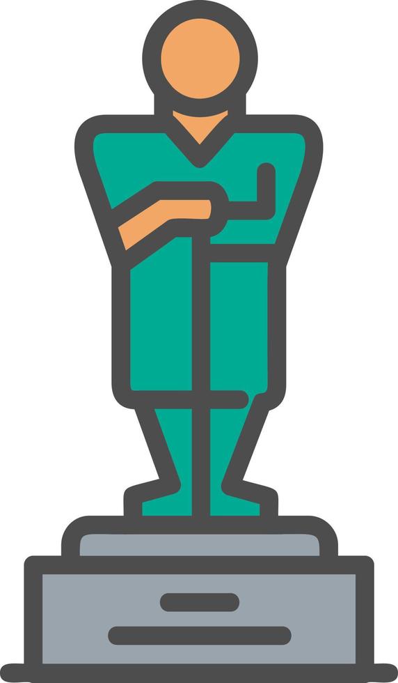 icono de vector de oscar