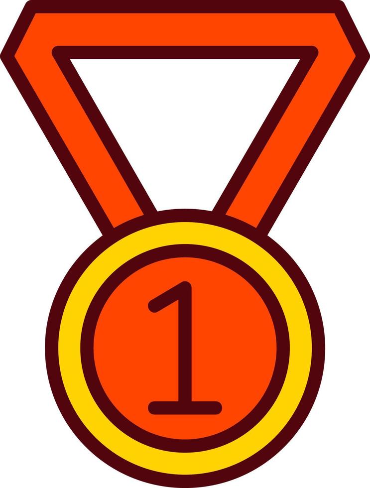 Winner Medal Vector Icon