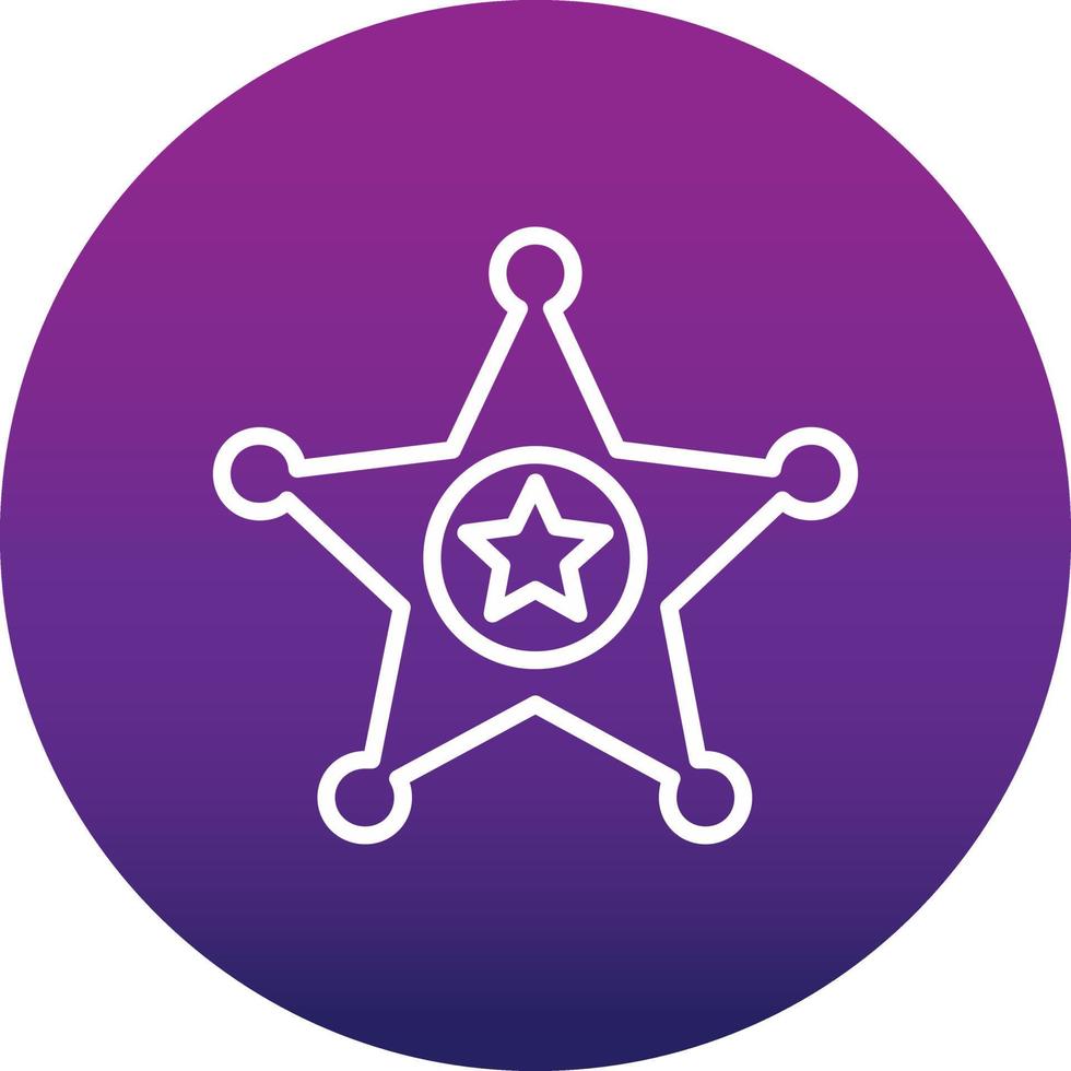 Justice Sheriff Vector Icon