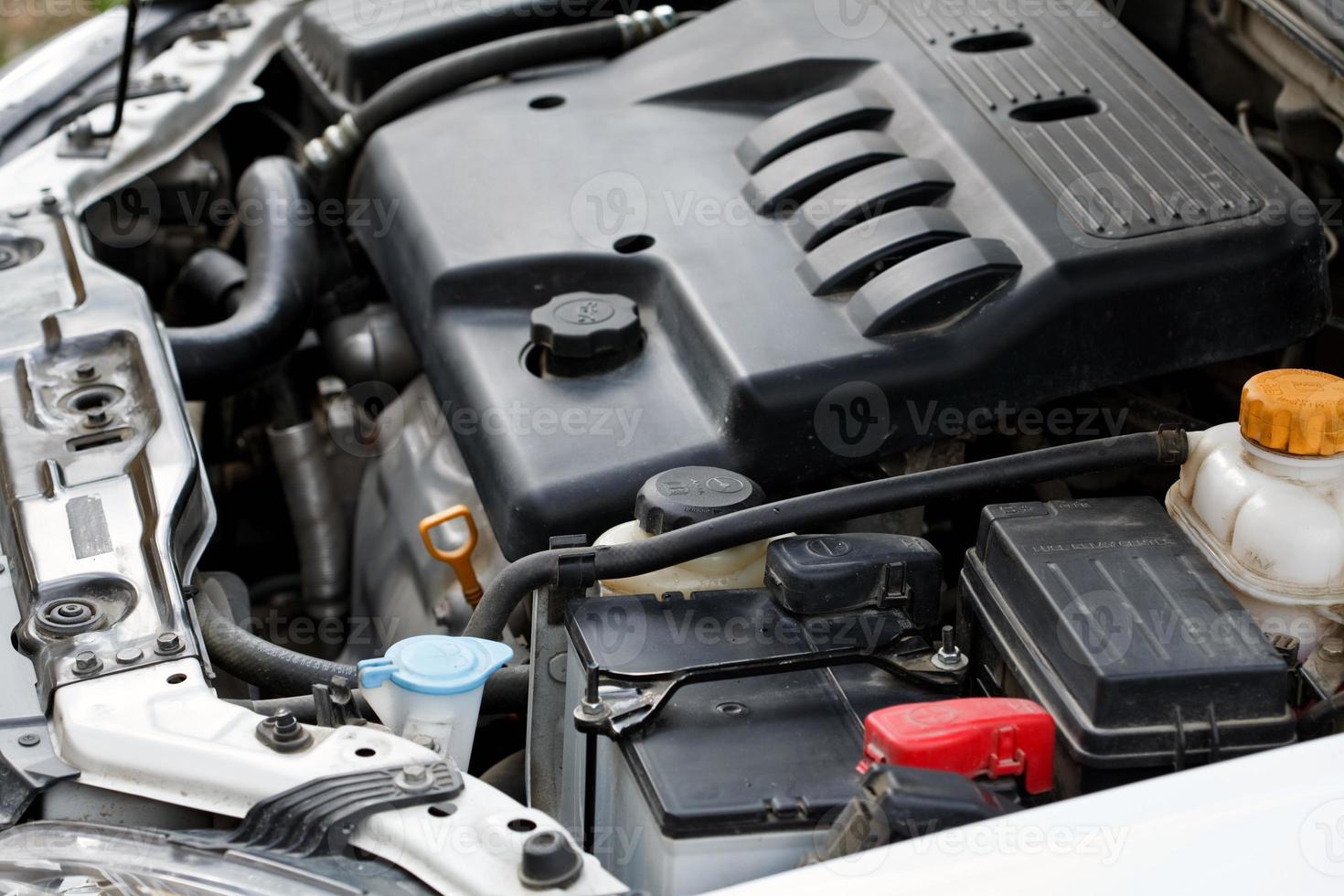The engine of the car. photo