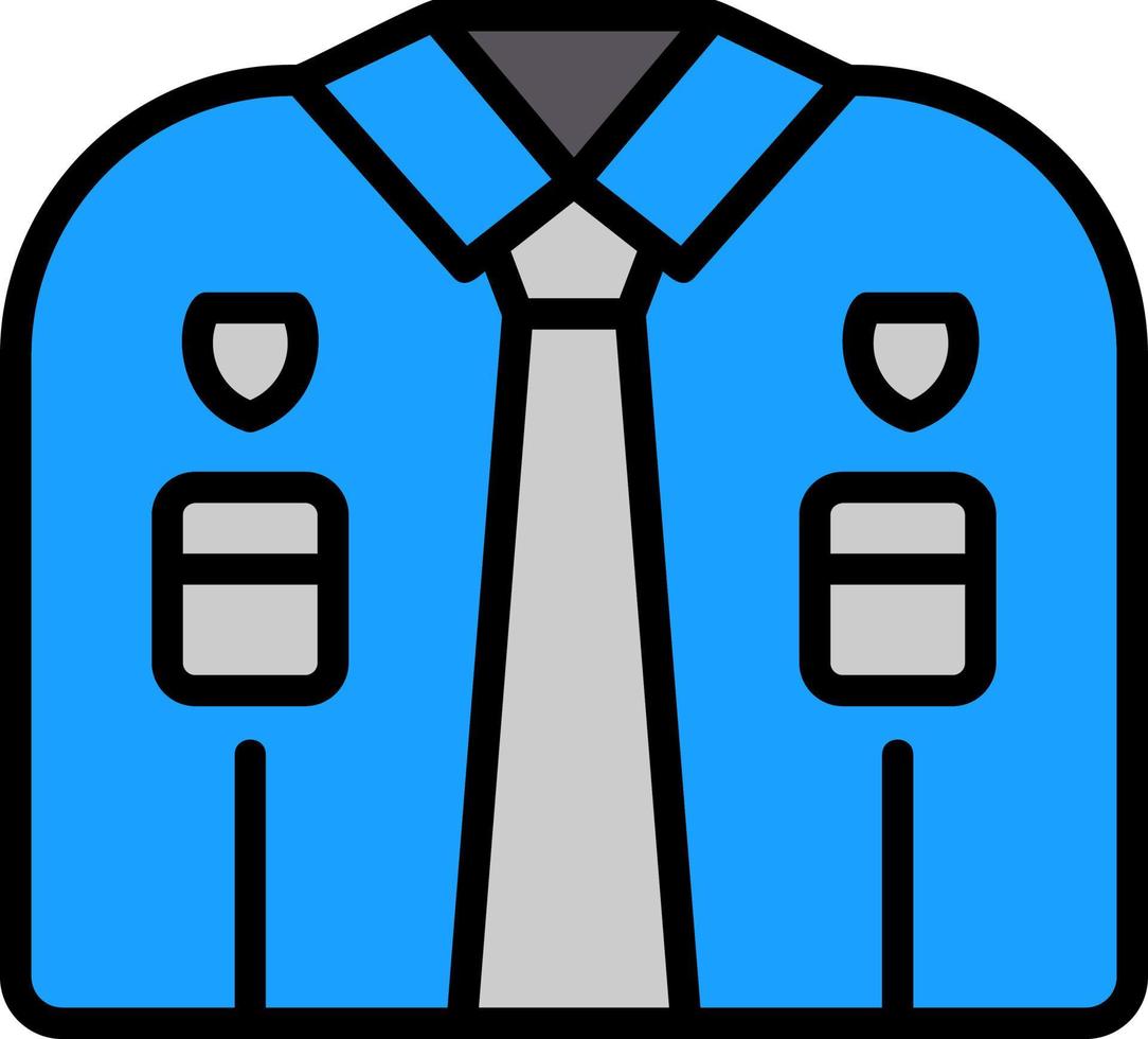 diseño de icono de vector de uniforme de policía