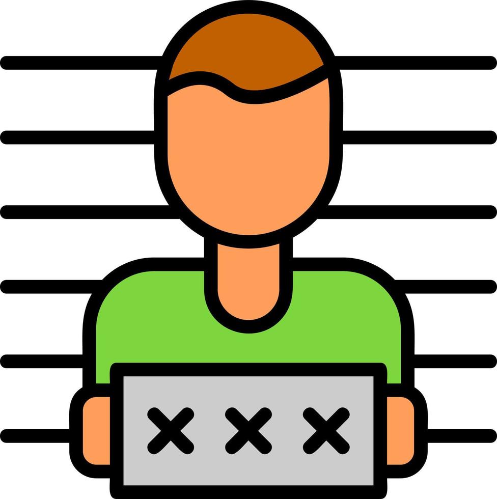Mugshot Vector Icon Design
