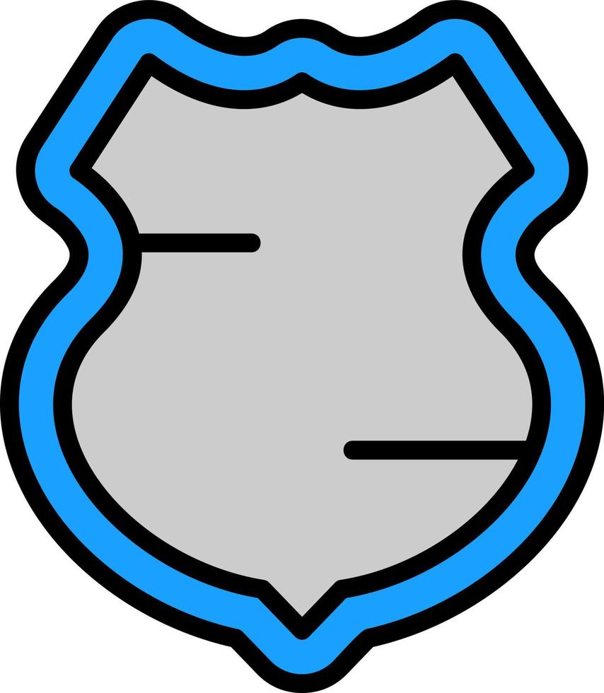 diseño de icono de vector de escudo de policía