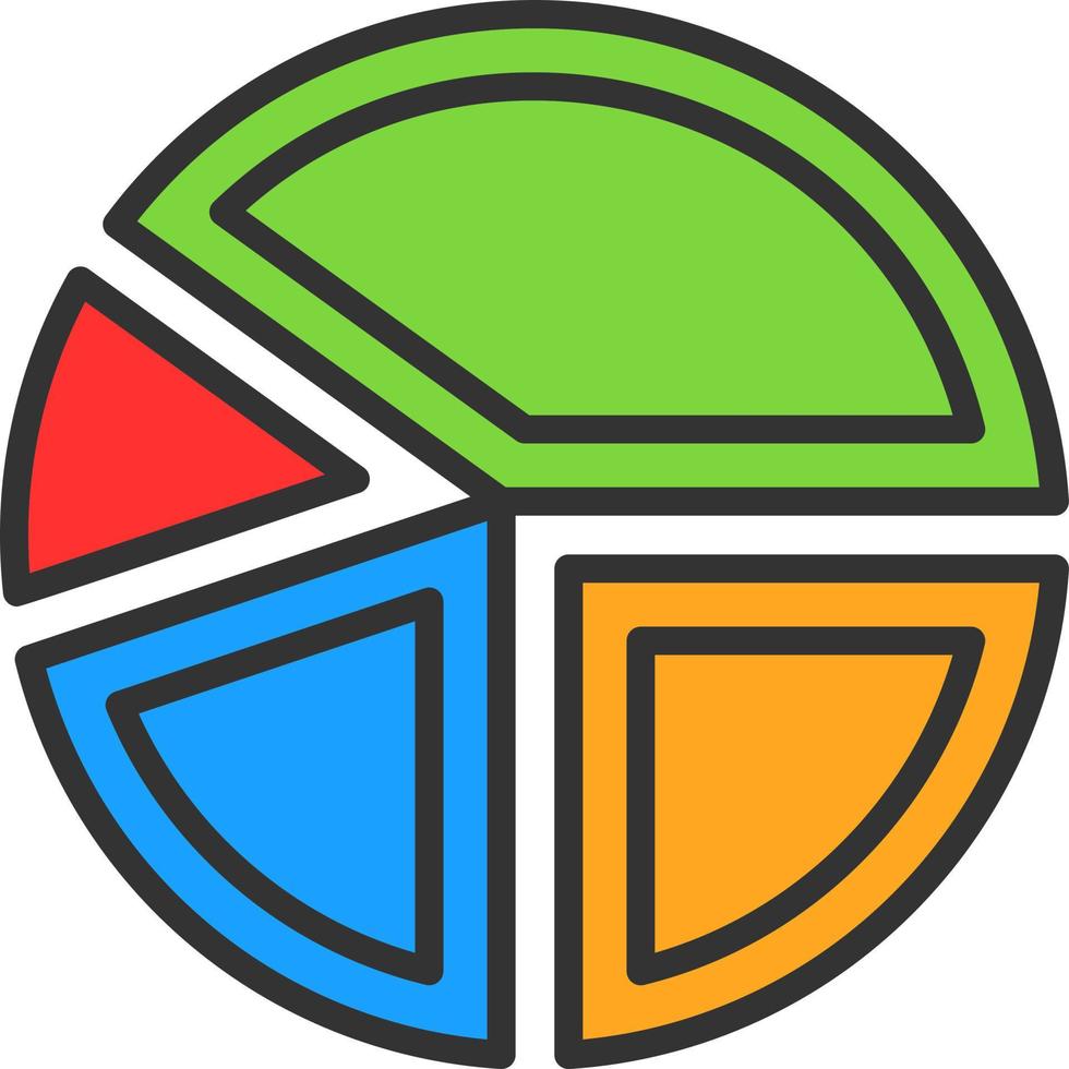 Pie Graph Vector Icon Design