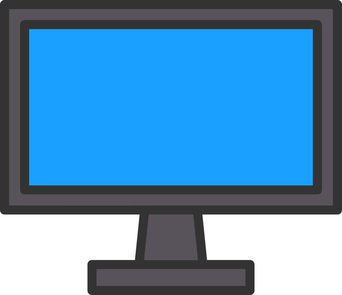 Monitor Screen Vector Icon Design