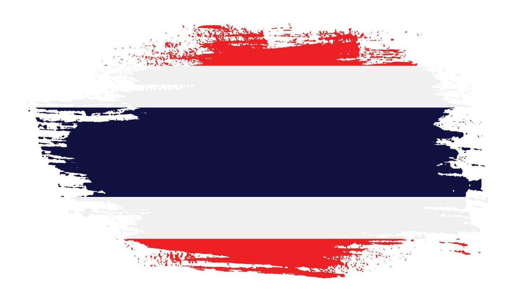 vector de bandera de tailandia de trazo de pincel de salpicadura