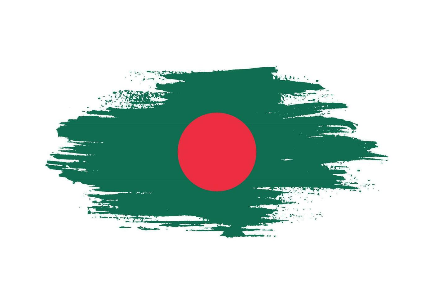 Bangladesh brush stroke flag vector
