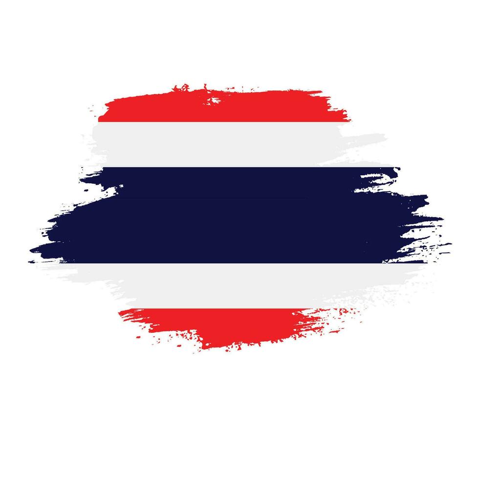 nuevo splash grunge textura tailandia bandera vector