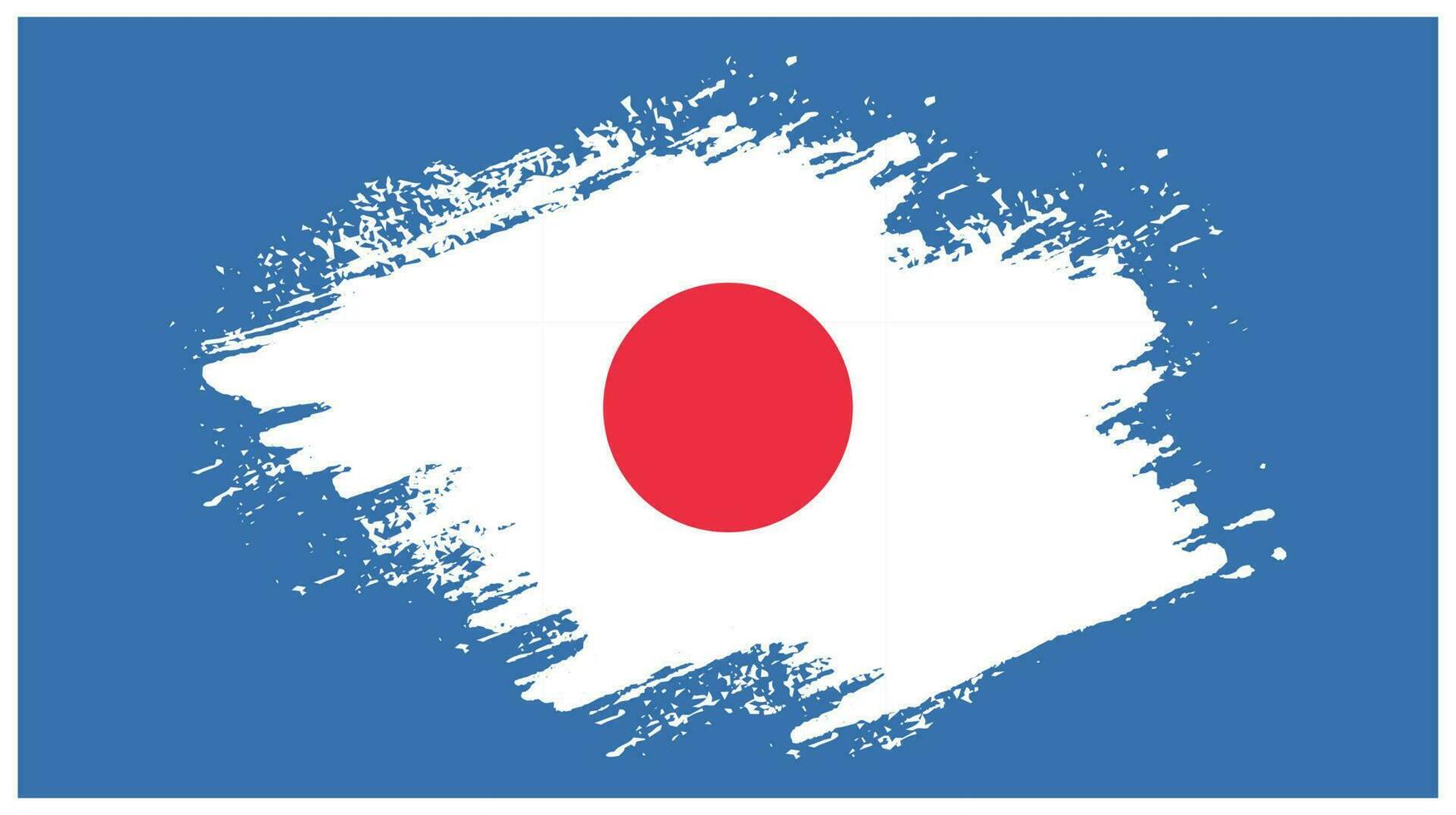 Grunge texture Japan flag background vector