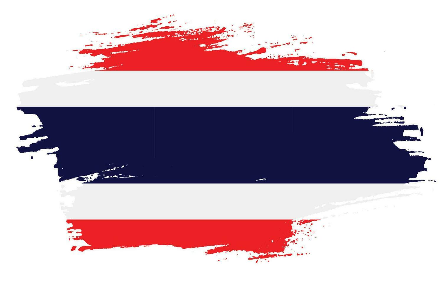 vector de bandera de tailandia de racha de pintura profesional