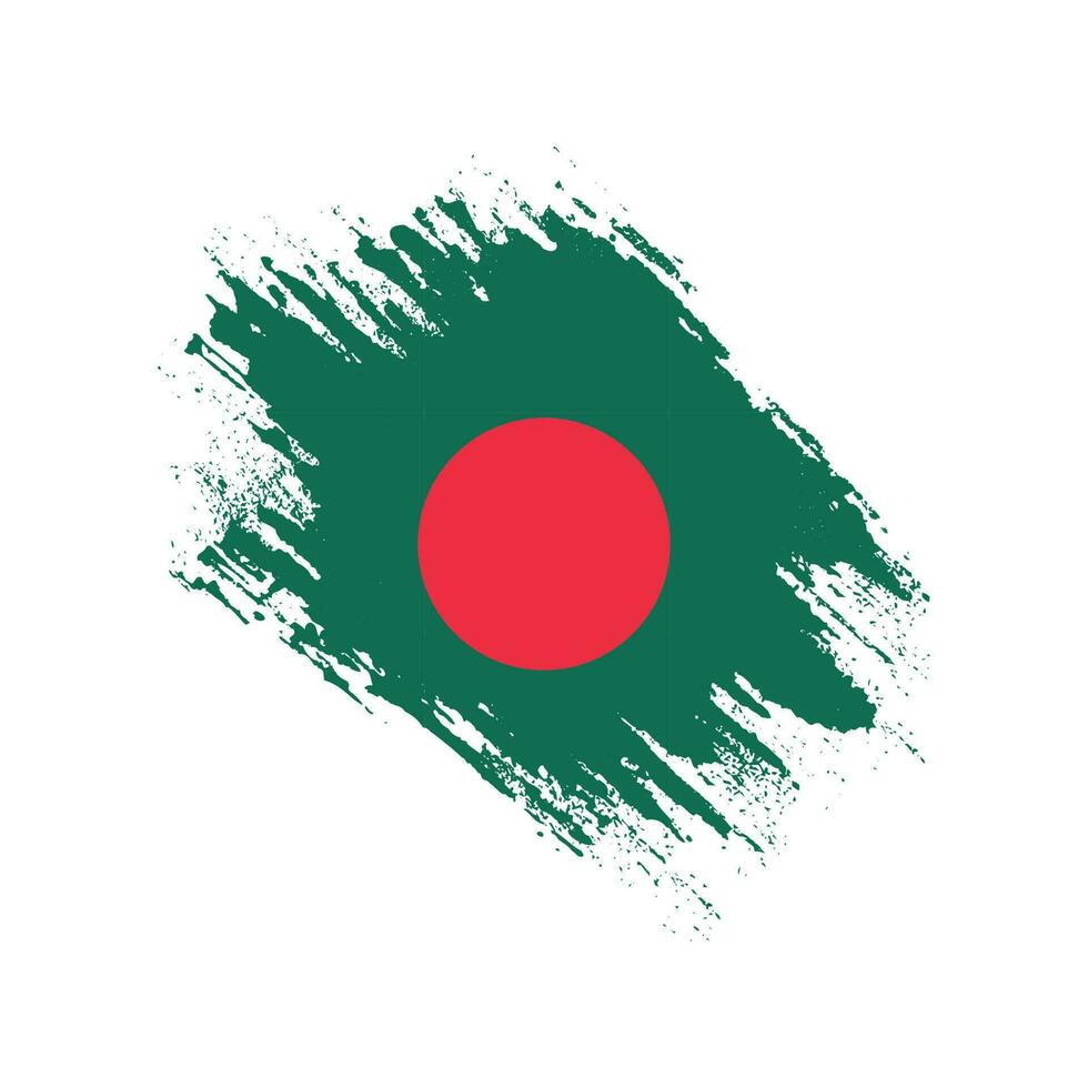 Professional abstract grunge Bangladesh flag vector