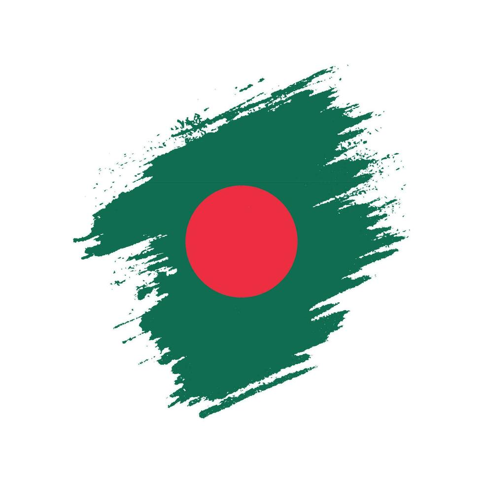 New colorful texture Bangladesh flag vector