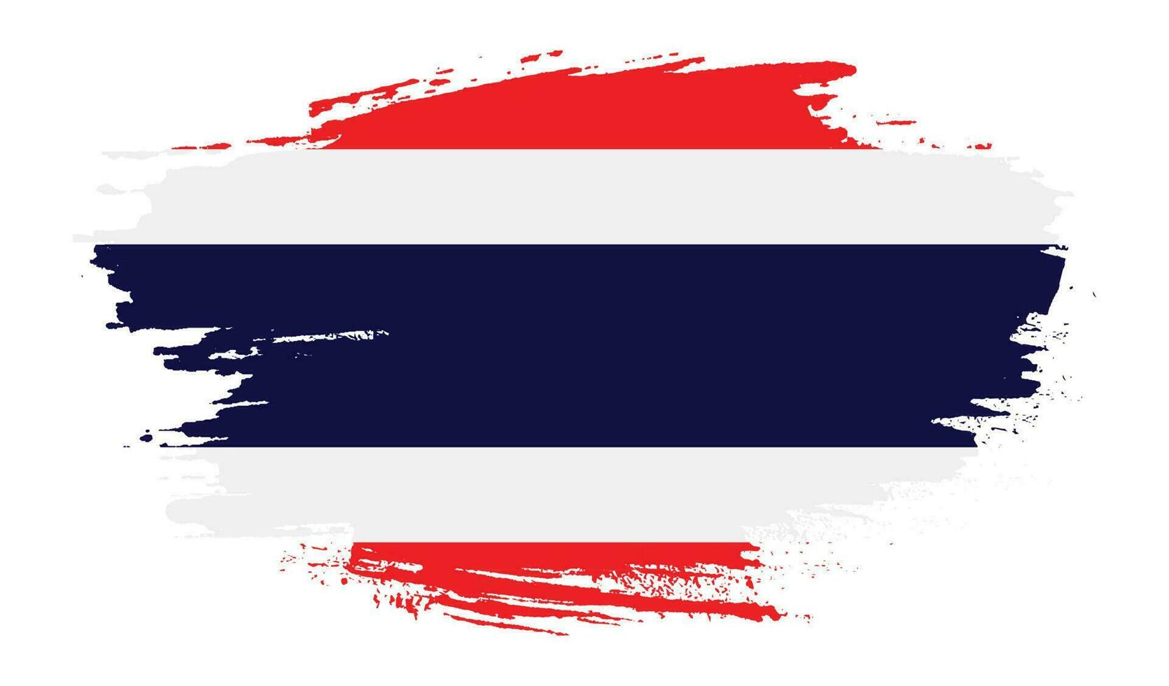 bandera plana de tailandia grunge vector