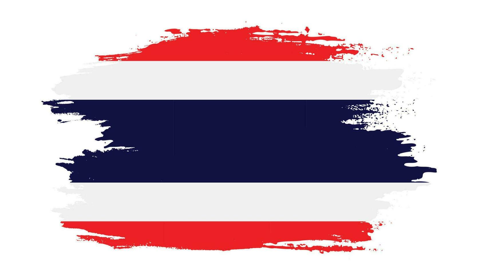 Thailand brush grunge flag vector