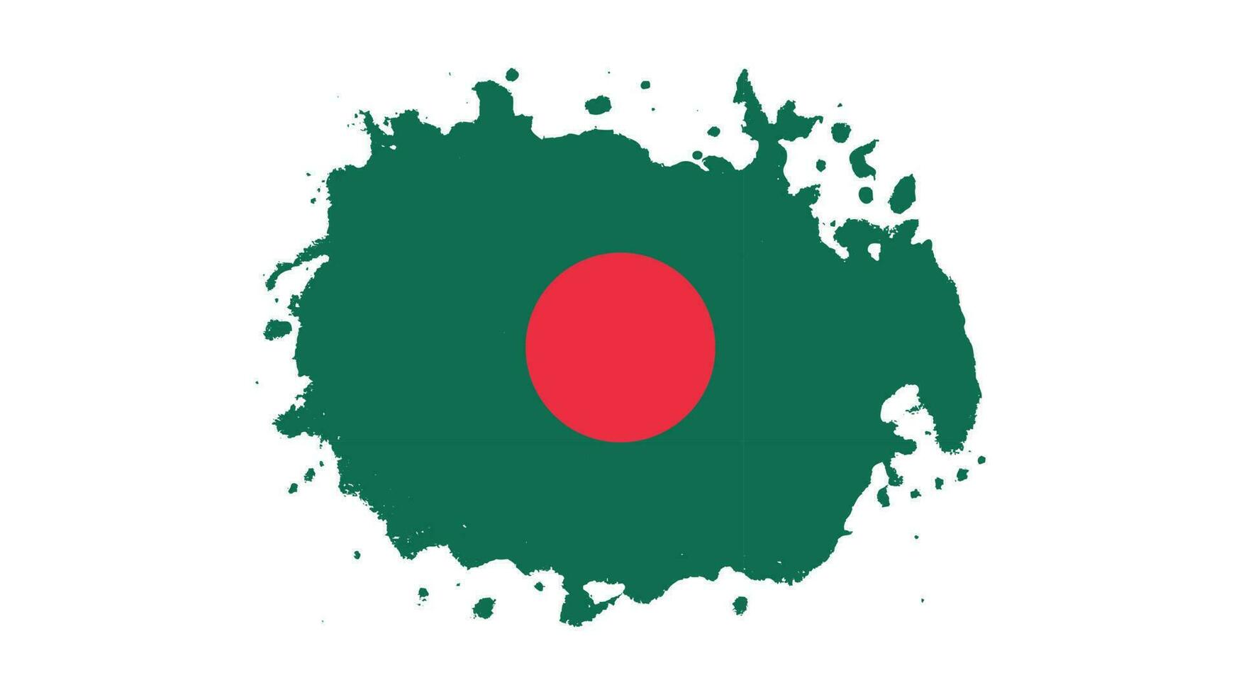 vector de bandera de bangladesh de trazo de pincel