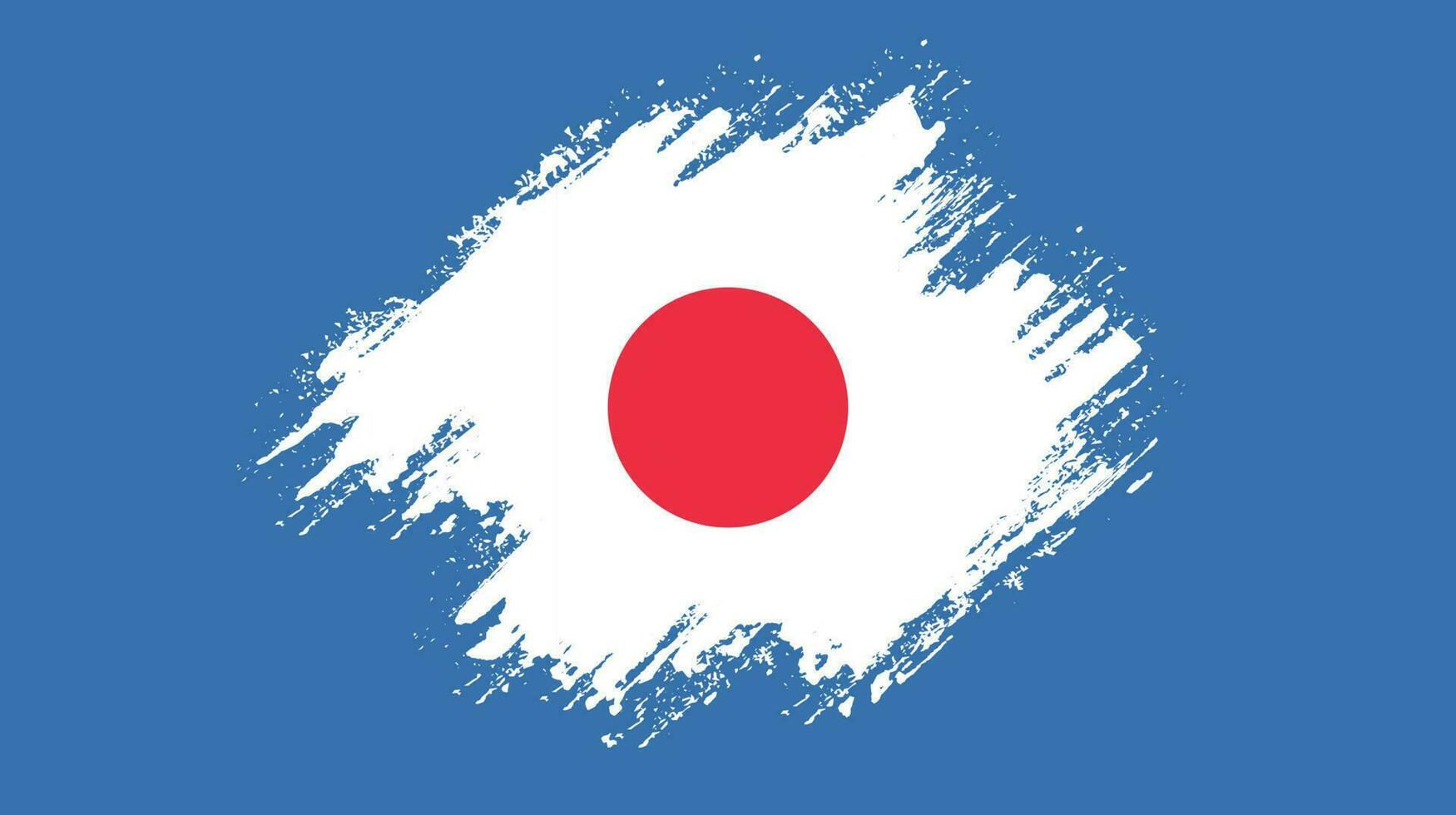 Japan grunge flag vector