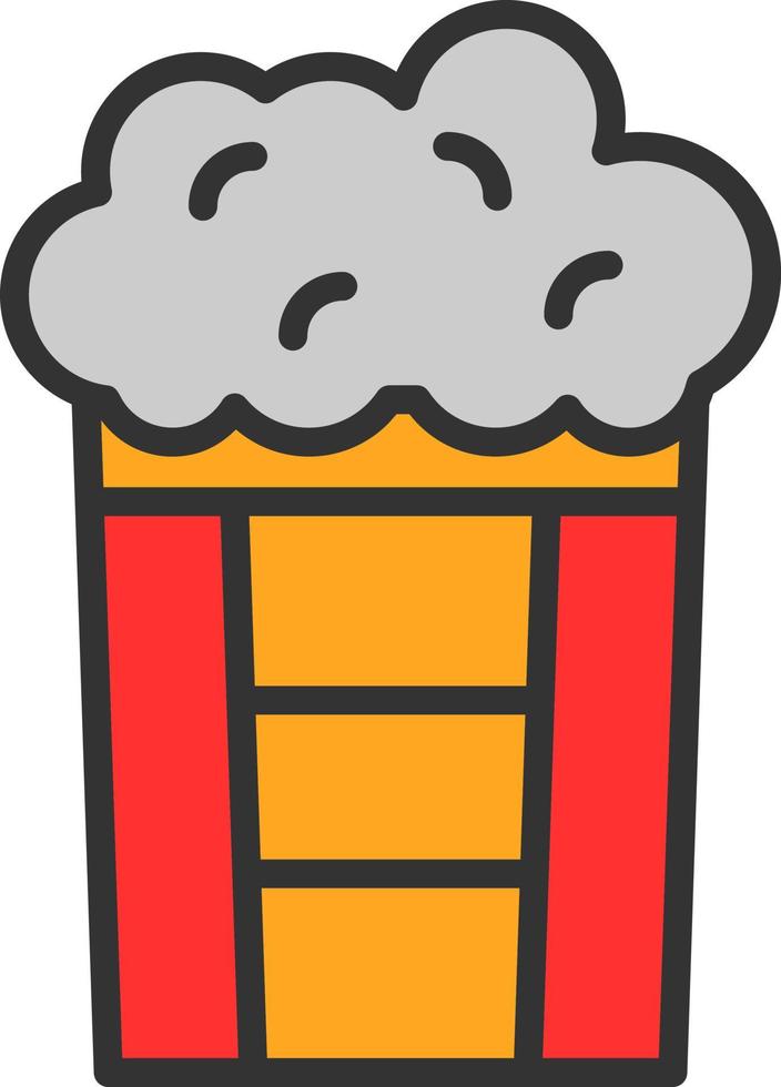Popcorn Vector Icon Design