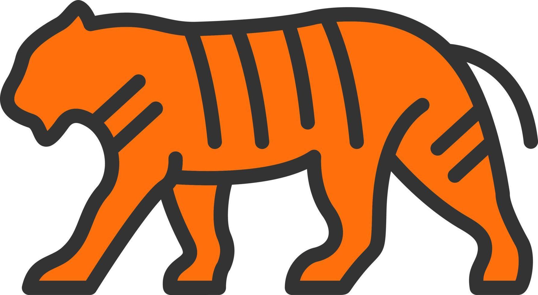 diseño de icono de vector de tigre