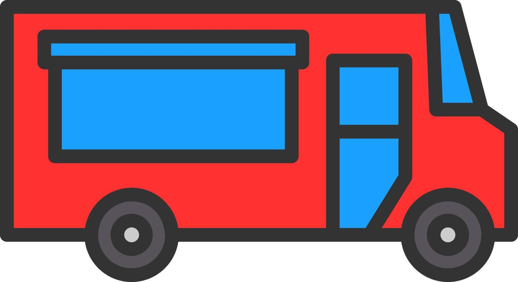 Food Truck Vector Icon Design