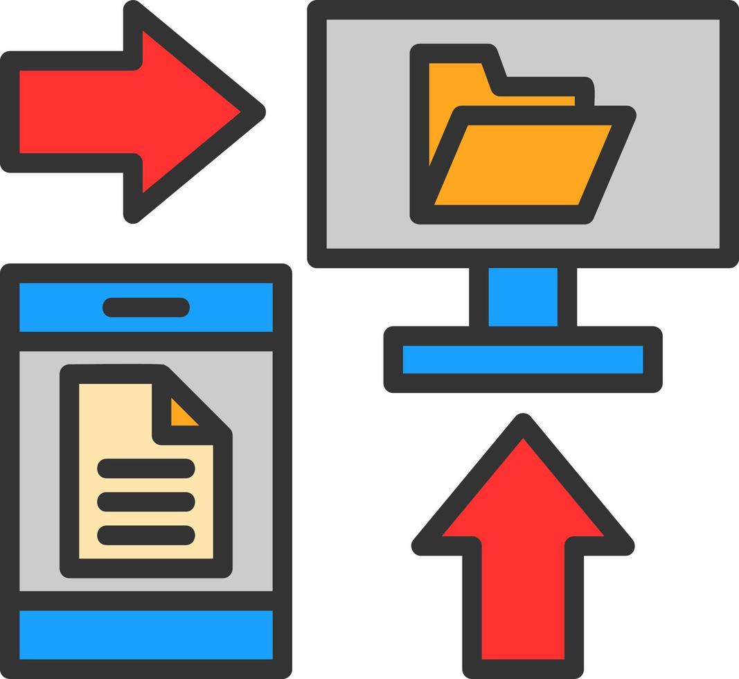 Transfer Vector Icon Design