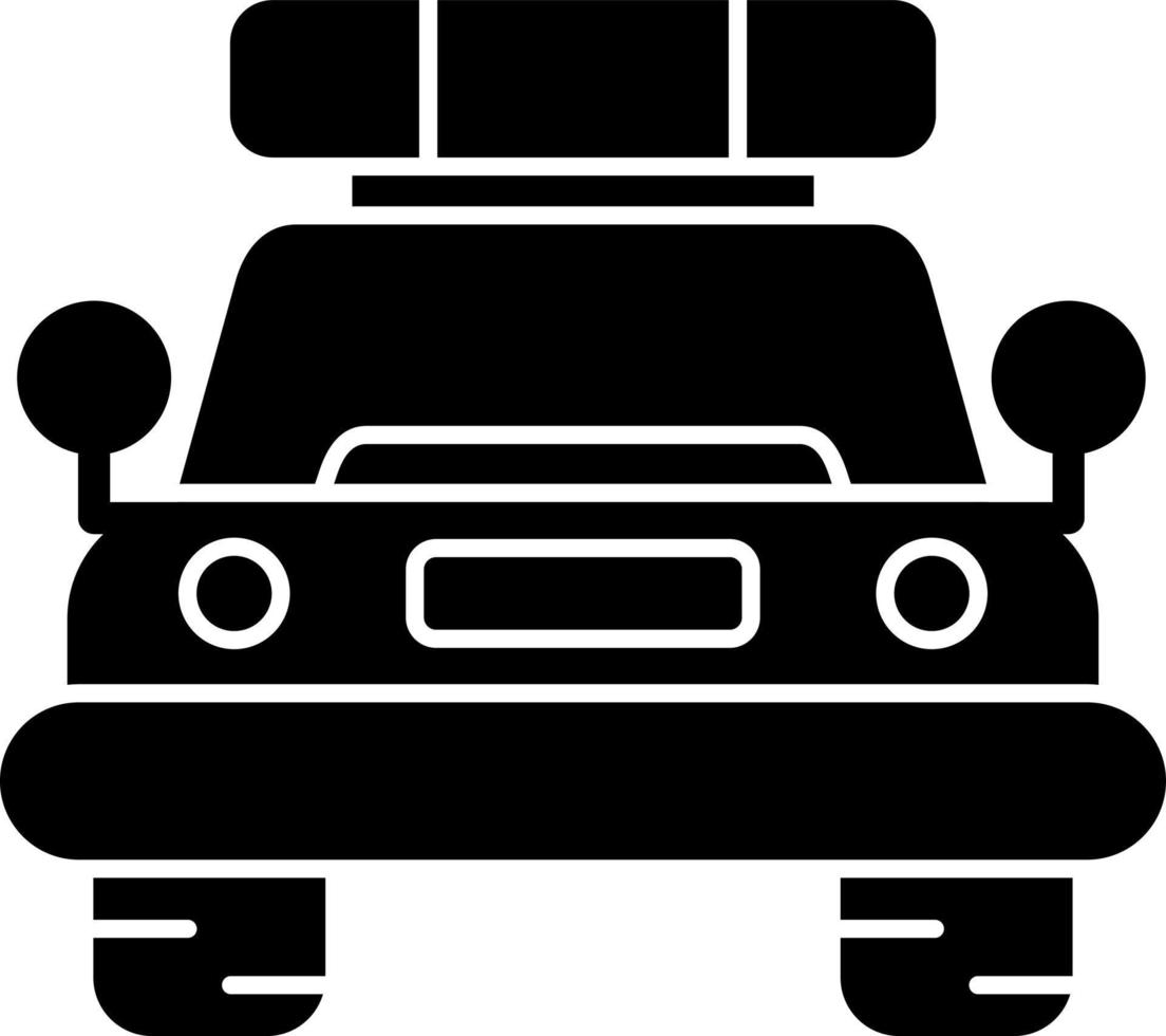 Police Car Vector Icon Design