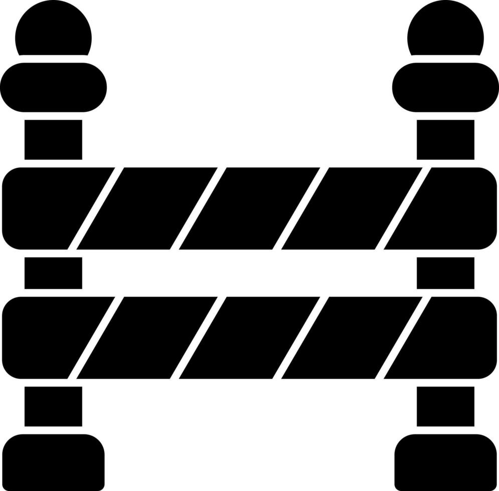Police Line Vector Icon Design