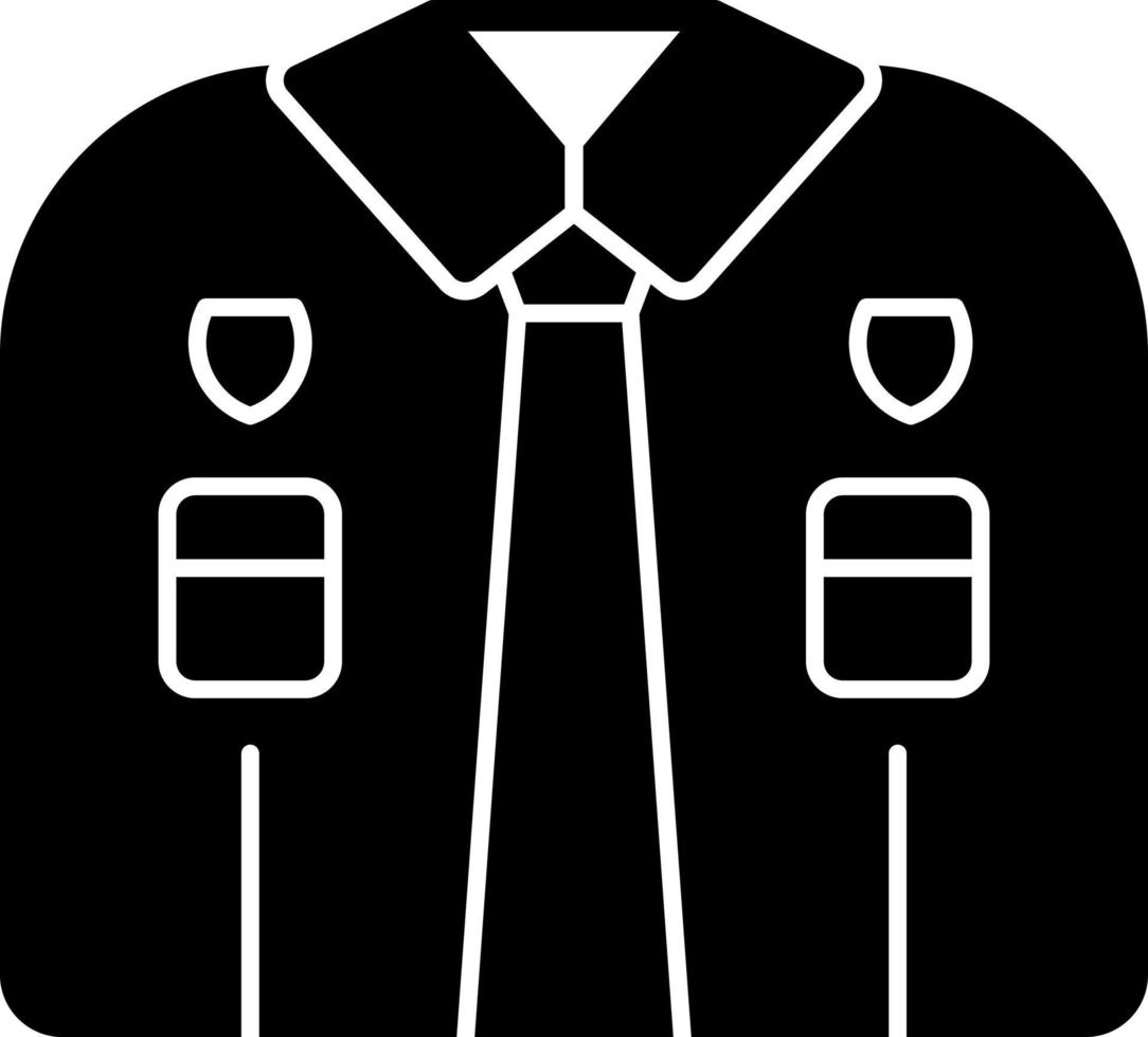 diseño de icono de vector de uniforme de policía