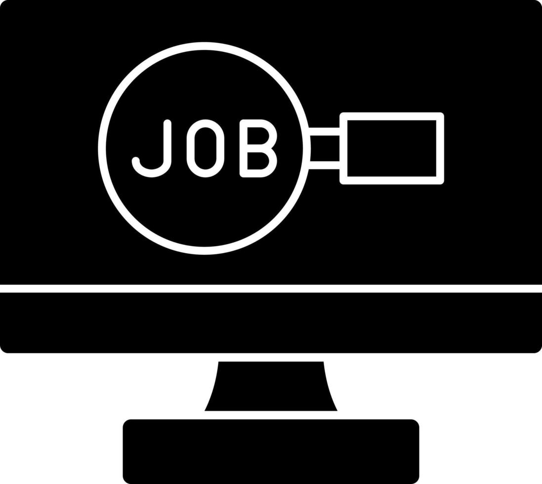Job Search Vector Icon Design