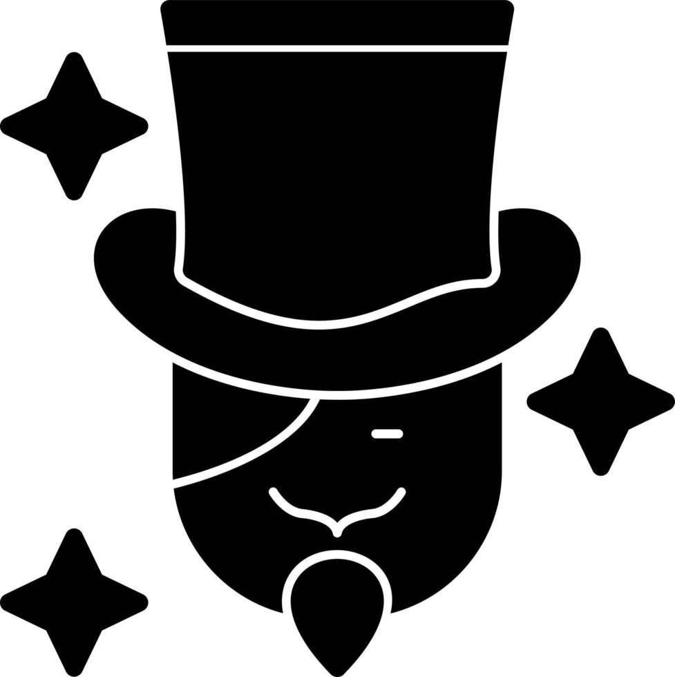 Magician Man Vector Icon Design