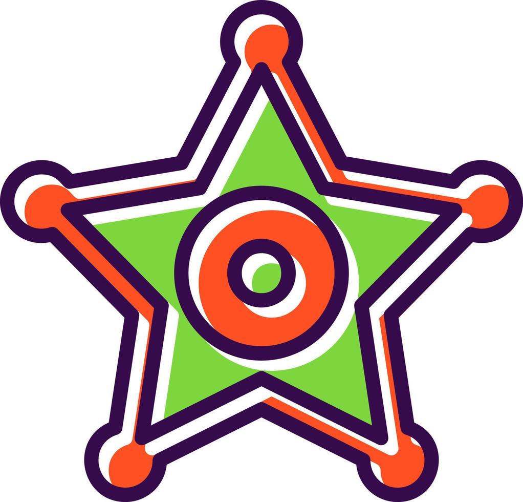 diseño de icono de vector de insignia de sheriff