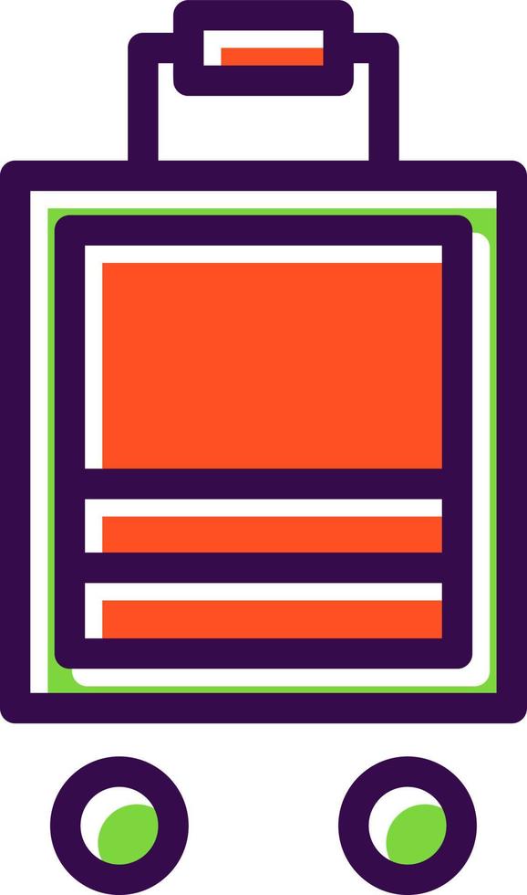 Baggages Vector Icon Design