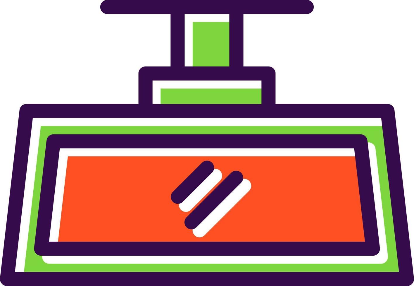 Rearview Mirror Vector Icon Design