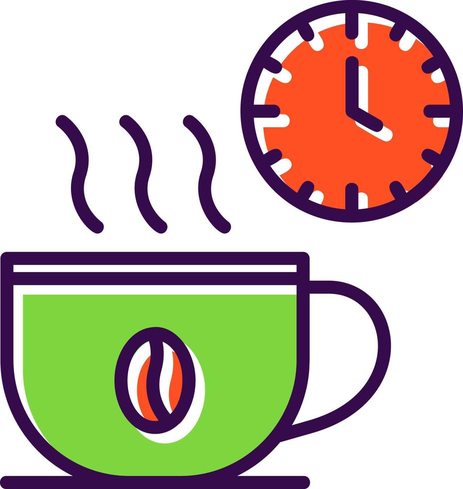 diseño de icono de vector de pausa para el café