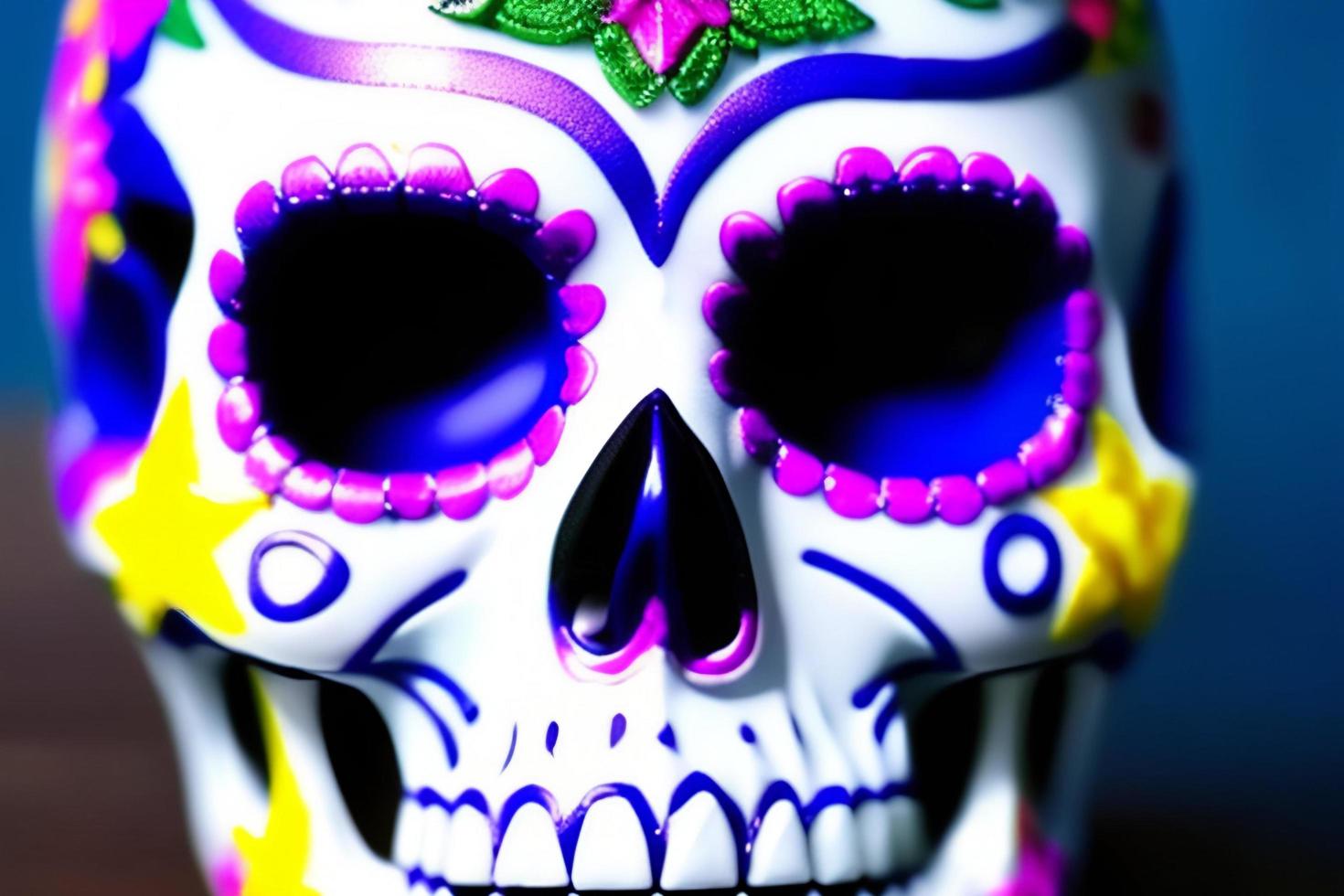 Dia de los Muertos, traditional Mexican cultural festival. Deads day. photo