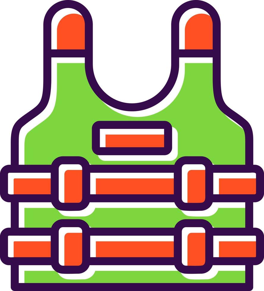 Bulletproof Vest Vector Icon Design