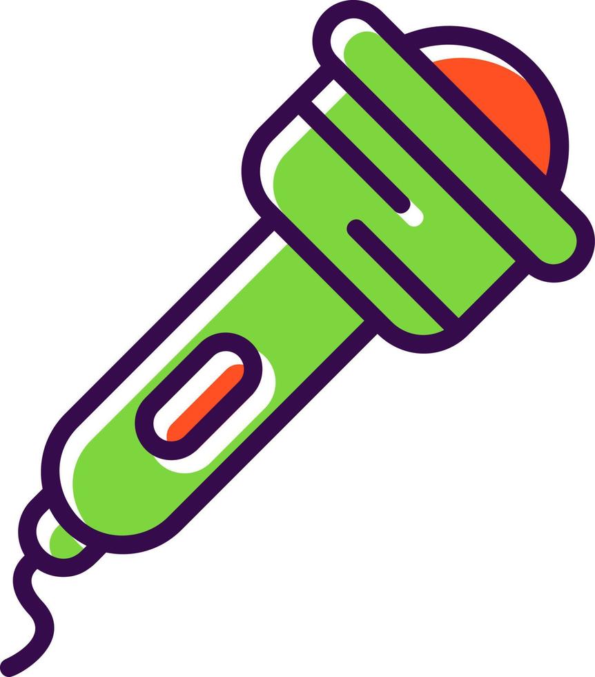 Flashlight Vector Icon Design