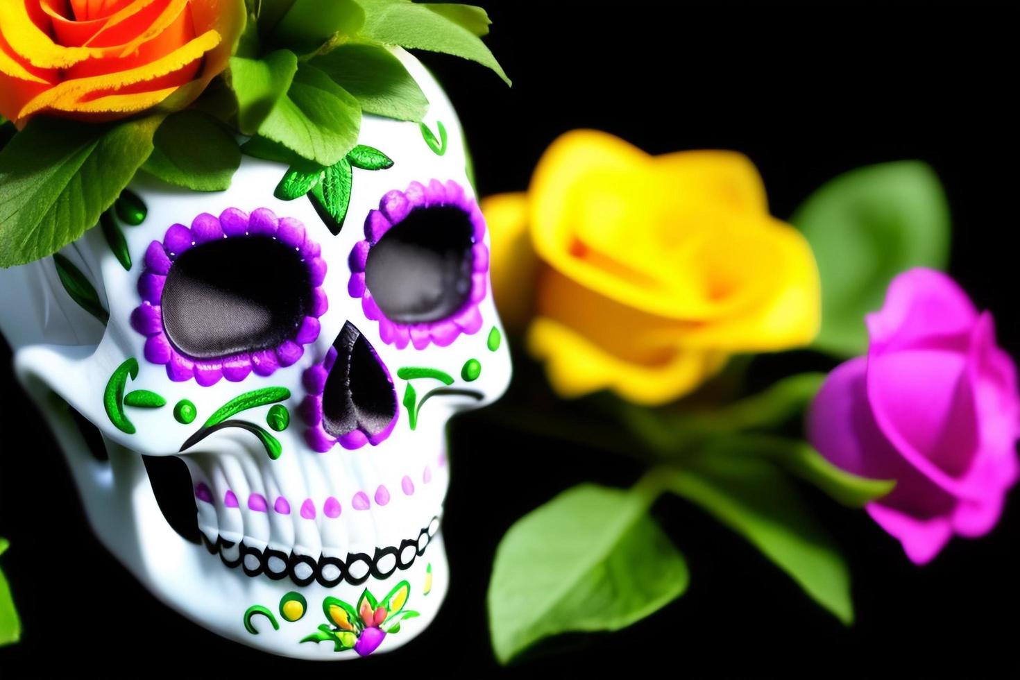 Dia de los Muertos, traditional Mexican cultural festival. Deads day. photo